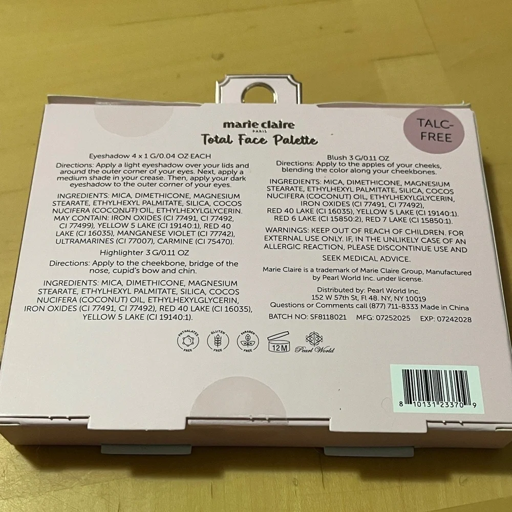 Total Face Palette - Blush, Eyeshadow, Highlighter